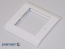 Рамка  Eurom 81x81х10мм, 1G, 2M, закру (WEU-00001-02)