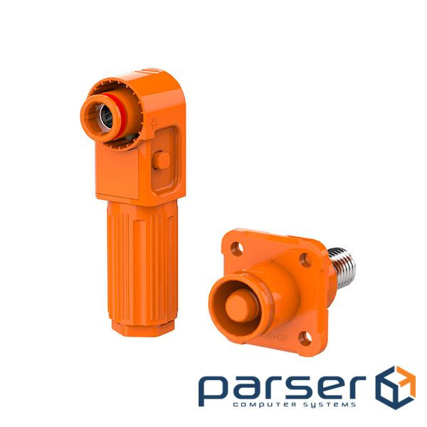 Комплект роз&apos,ємів для АКБ (тато+мама), SRDB-100С, 100А, 1500V, IP67, Orange , 1500V, IP67, Orange