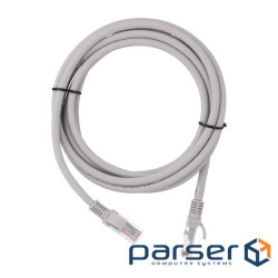 Patch cord 2E CAT 6, UTP, 2m, 26AWG, RJ45, 7/0.16, Cu, LSZH, gray (2E-PC6CU-UTP2LSZH-GRY)