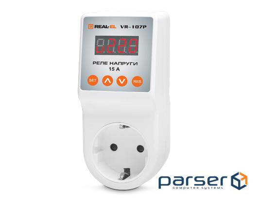 Реле напруги REAL-EL VR-107P, white (EL122300008)