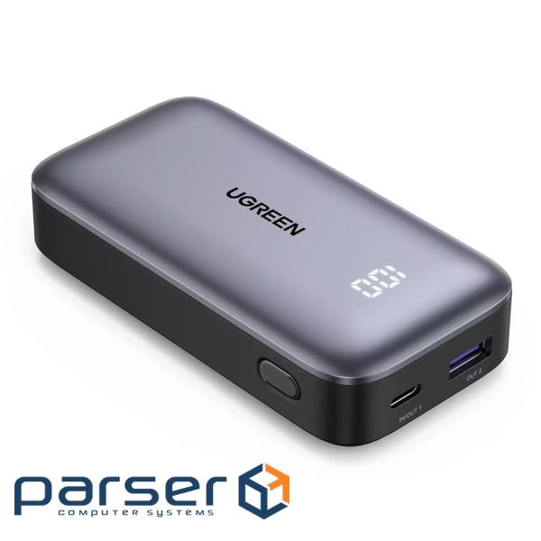 УМБ UGREEN PB502 10000mAh 30W USB-A+USB-C Gray (25185)