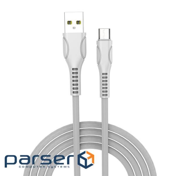 Дата кабель USB 2.0 AM to Micro 5P 1.0m line-drawing white ColorWay (CW-CBUM028-WH)