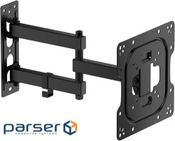 Кронштейн для ТВ AGN AGN43-222P з поворотом/два коліна/23"-43"/30 кг/max.VESA 200x200/Black