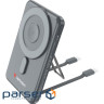 Повербанк MagSafe VERBATIM Charge 'n' Go 20W 5000mAh Gray (32251)