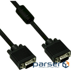 Кабель MERLION VGA 10м Black (YT-VGA(M) (M)3+4BL-10M) (YT-VGA(M)/(M)3+4BL-10m)