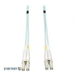 10Gb Duplex Multimode 50/125 OM3 LSZH Fiber Patch Cable (LC/LC) - Aqua, 12M (39 ft.) (N820-12M)