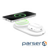 Зарядний пристрій Belkin 2in1 15W Pad Qi2 white (WIZ021VFWH)
