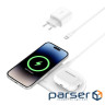 Зарядний пристрій Belkin 2in1 15W Pad Qi2 white (WIZ021VFWH)