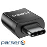 Адаптер HOCO UA17 Type-C male to USB female USB3.0 adapter Black (6931474762016)