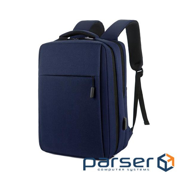 Рюкзак для ноутбука 16", Baogou-Bl, матеріал нейлон / полієстр / тканина оксфорд, вихід під