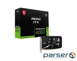 Відеокарта MSI GeForce RTX4060 8Gb AERO ITX OC (RTX 4060 AERO ITX 8G OC)