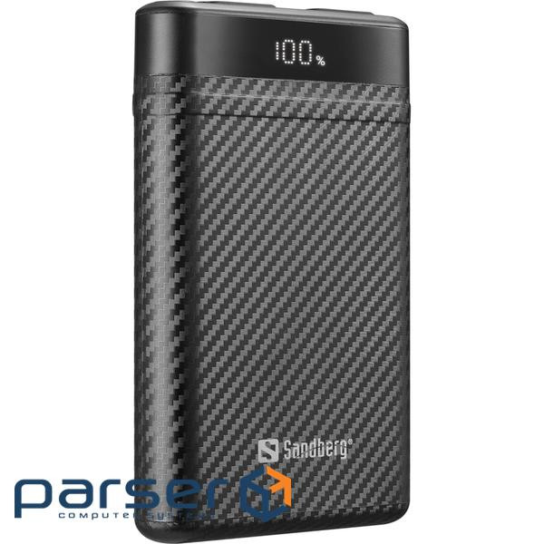 УМБ Sandberg 10000mAh 20W PD Survivor Nano Powerbank 2xUSB-C IN/OUT, IPX8 (421-32)