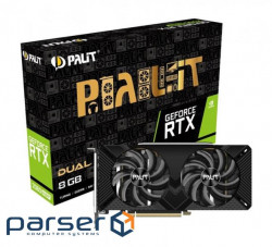 Видеокарта PALIT GeForce RTX 2060 Super 8GB GDDR6 256-bit Dual (NE6206S018P2-1160A)