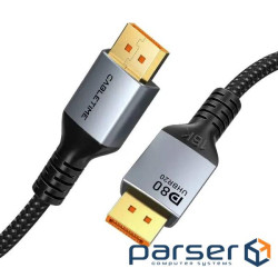 Кабель Cabletime DisplayPort - DisplayPort v2.1 (M/M), 16K, 1 м Black (CD13H)