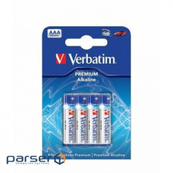Battery Verbatim AAA alcaline * 4 (49920)