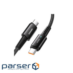 Дата кабель USB-C to USB-C 0.5m 100W black Essager (EXCTT1-CGB01)