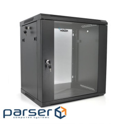 Шафа настінна Merlion 15U 19'' 600*450*768 (Ш*Г*В)мм , black (Ml3-6415)