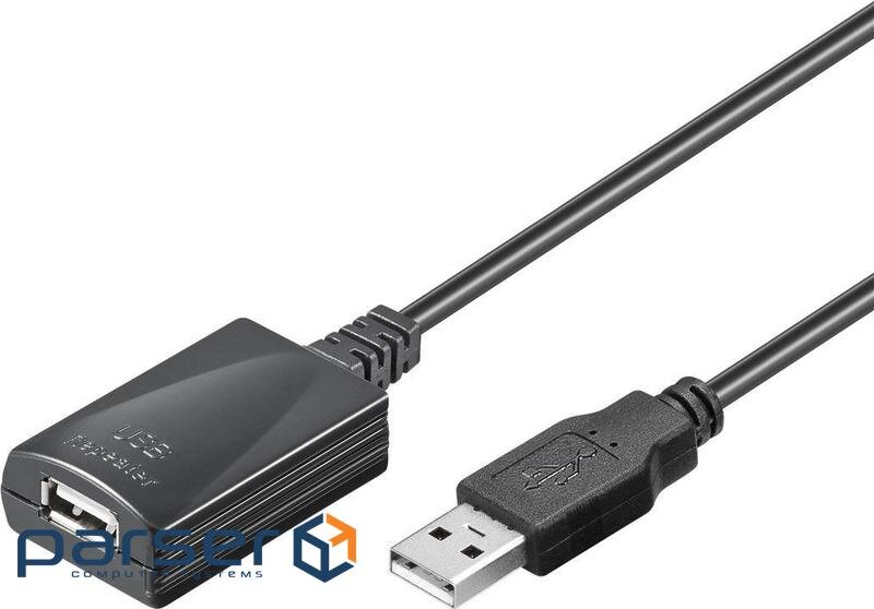 Подовжувач пристроїв активний Goobay USB2.0 A M/F (Active) 5.0m (75.09.5439 black) Goobay USB2.0 A M/F (Active) 5.0m (75.09.5439 black)