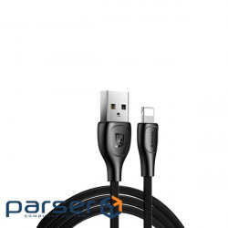 Cable Remax Lesu Pro USB 2.0 to Lightning 2.1A 1M Black (RC-160)