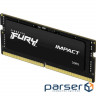 Модуль пам'яті KINGSTON FURY Impact SO-DIMM DDR5 6400MHz 16GB (KF564S38IB-16)
