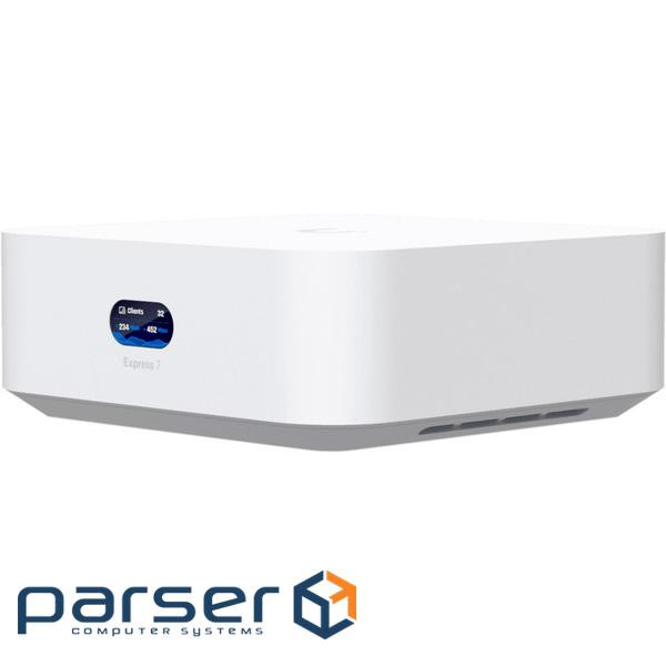 Ubiquiti UniFi Express UX7 (1x GbE WAN, 1x GbE LAN, WiFi 7 AP) 802.11be, 0.96" LCM status display