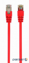 Patch cord Cablexpert 2мFTP, 2 м, 5е, красный (PP22-2M/R)