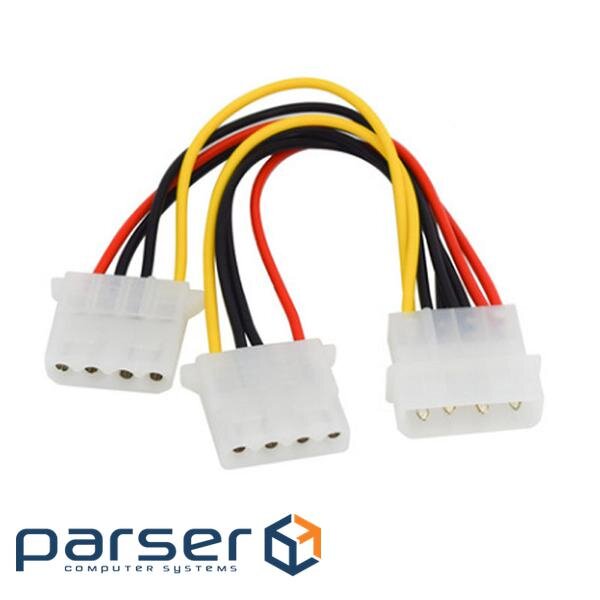Кабель живлення Lucom внутрішній MoleX 1x2 M/F (Splitter),0.20m 4pin Y-form (62.09.8003-1)