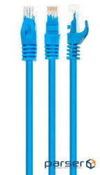 Патчкорд UTP Cat.5e ( 20м синій ), CU (PAUT32000-CU-BL) ), CU (PAUT32000-CU-BL)