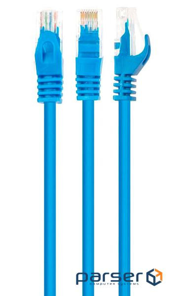 Патчкорд UTP Cat.5e ( 20м синій ), CU (PAUT32000-CU-BL) ), CU (PAUT32000-CU-BL)