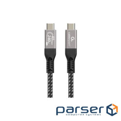 Кабель Cablexpert CCBP-USB4-CMCM240-0.5M, преміум якість, USB4, C-тато/C-тато, 0,5 м.