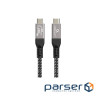 Кабель Cablexpert CCBP-USB4-CMCM240-0.5M, преміум якість, USB4, C-тато/C-тато, 0,5 м.