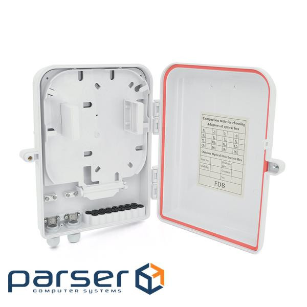 Муфта оптична Merlion ML-OP-F209-PLC, IP65, герметична, for 16 SC simplex adaptor, матеріал ABS ABS