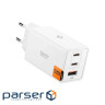 Зарядний пристрій Spigen 2xUSB-C PD + 1xUSB 67W white (ACH08710)