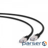 Патч-корд 0.5м Cablexpert SFTP, Чорний, 0.5 м, 6 cat. (PP6A-LSZHCU-BK-0.5M)