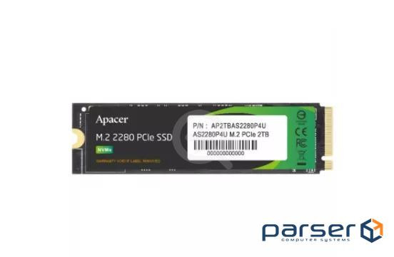 Накопичувач SSD M.2 2280 2TB Apacer (AP2TBAS2280P4U-1)