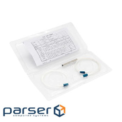 Дільник оптичний Coupler PLC-1x2-split-0-LC / UPC-0.9mm cord-1.0m