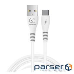 Кабель WUW-X195 USB Type-C 2,4A 1m white (WUW-X195TC)