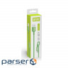 Дата кабель USB 2.0 AM to Micro 5P 1.0m soft silicone green ColorWay (CW-CBUM042-GR)