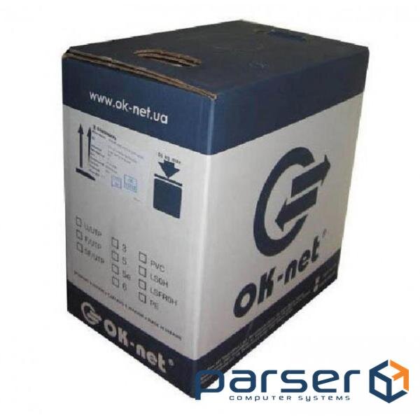 Мережний Кабель OK-Net FTP 500м (КППЭт-ВП (100) 4х2х0,51) (КППЭт-ВП (100) 4х2х0,51 500м)