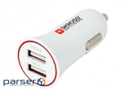 Автомобильное зарядное устройство на два USB порта - Dual USB Car Charger,количество п (2.900610-E)