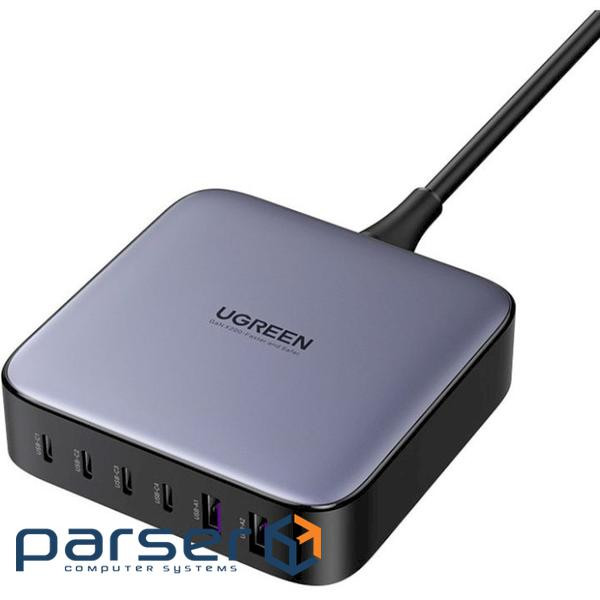 Charger UGREEN CD271 Nexode GaN 200W 4xUSB-C, 2xUSB-A, Desktop Charger Black (40914)