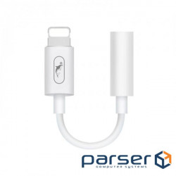 Перехідник SkyDolphin AU02 Lightning - 3.5mm White (ADPT-00017)