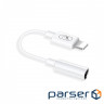 Перехідник SkyDolphin AU02 Lightning - 3.5mm White (ADPT-00017)