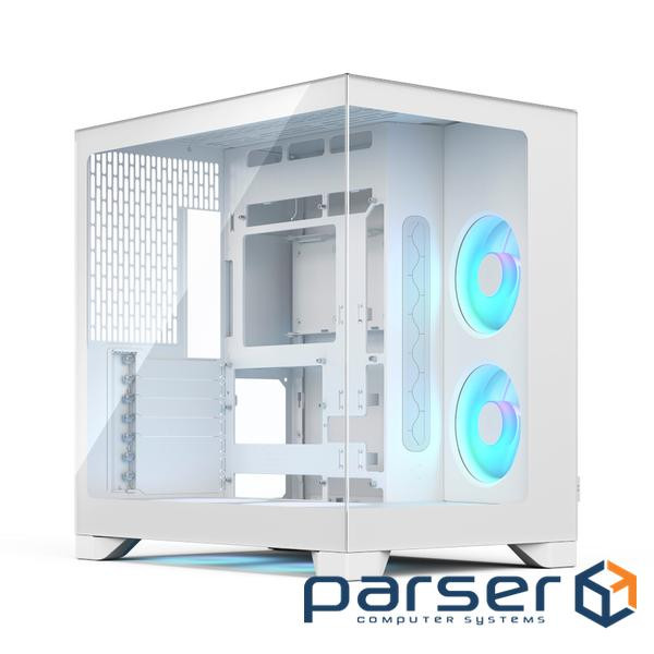 Корпус ATX без БЖ, білий, з загартованим cклом, Pop 2 Vision White RGB (FD-C-POV2A-03)