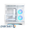 Корпус ATX без БЖ, білий, з загартованим cклом, Pop 2 Vision White RGB (FD-C-POV2A-03)