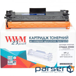 WWM cartridge for HP LJ M15/16/17, MFP M28/29/30/CF244A Black (CF244A-WWM)