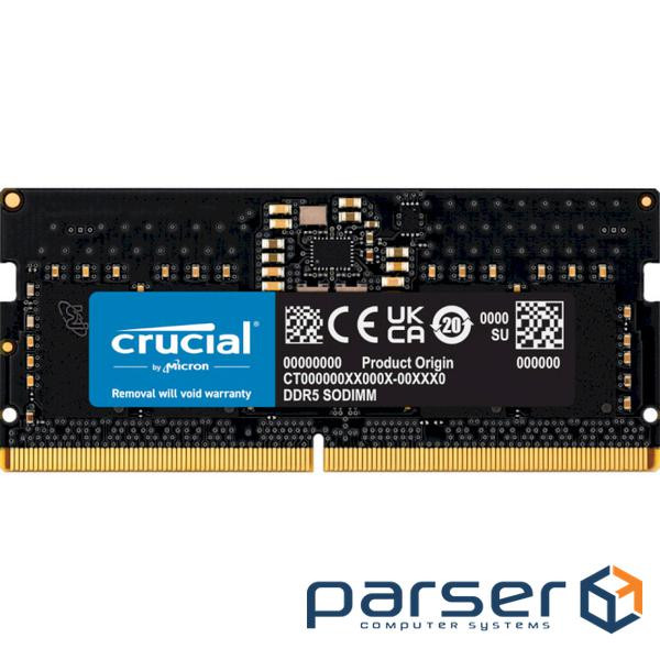 Модуль пам'яті CRUCIAL SO-DIMM DDR5 4800MHz 8GB (CT8G48C40S5)