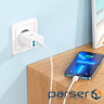 Мережевий зарядний пристрій HOCO C105A Stage dual port PD20W+QC3.0 charger White (6931474782946)