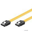 Storage cable SATA 7p M/M 1.0m, straight 6Gbps Latch, yellow (75.09.5025-1)