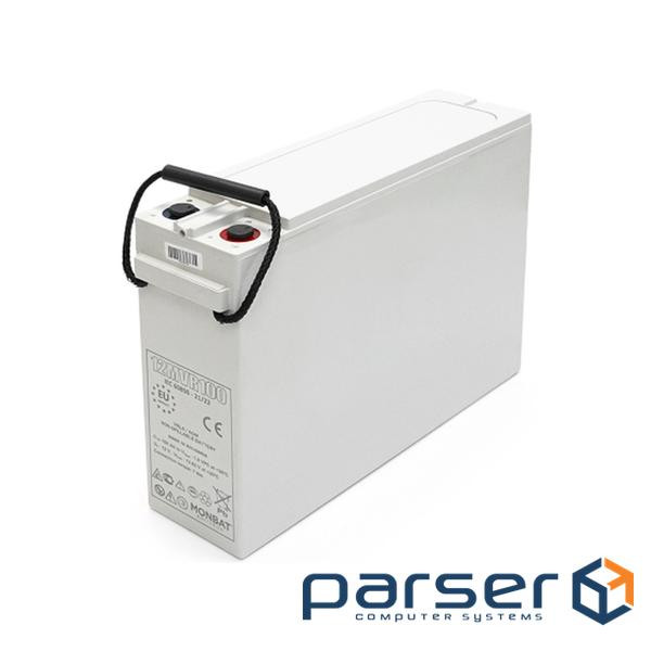 Акумуляторна батарея MONBAT FRONT TERMINAL 12MVR100 AGM 12V/100 Ah, 398x110x286 мм , G (12MVR100Gr)